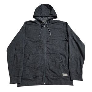 Eddie Bauer Full Zip Hoodie Activewear Casual Layering Gray Mens M‎ (READ)